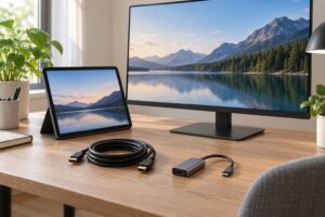 how to connect a tablet to a monitor