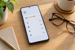 how to make text bigger on an android phone