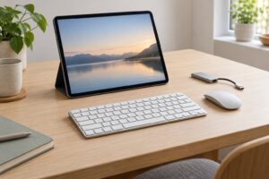 how to connect a keyboard and mouse to a tablet