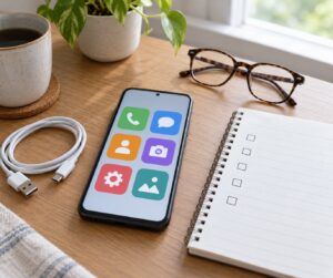 how to set up a simple home screen for seniors