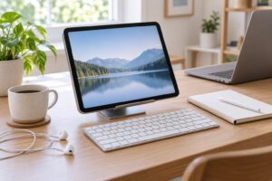 how to use a tablet for working from home