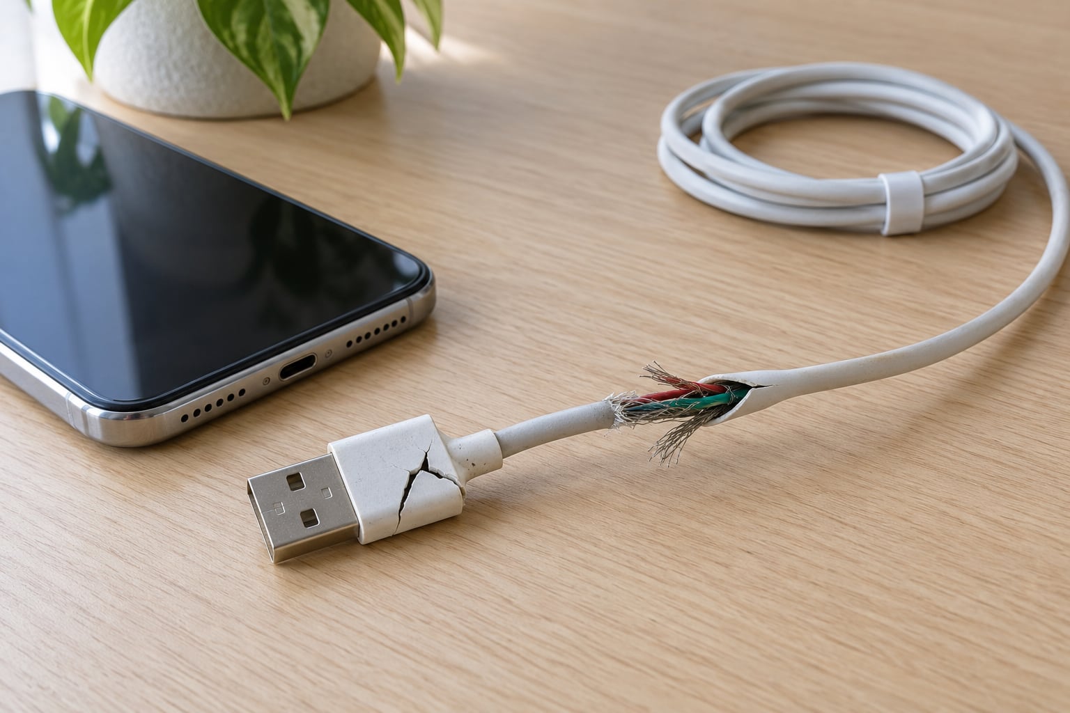 why does my charging cable keep breaking