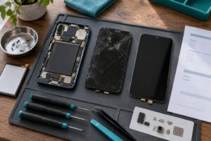 how to tell if a phone repair shop used genuine parts
