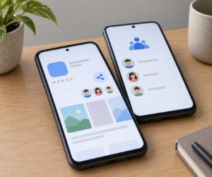 how to manage family app sharing on android