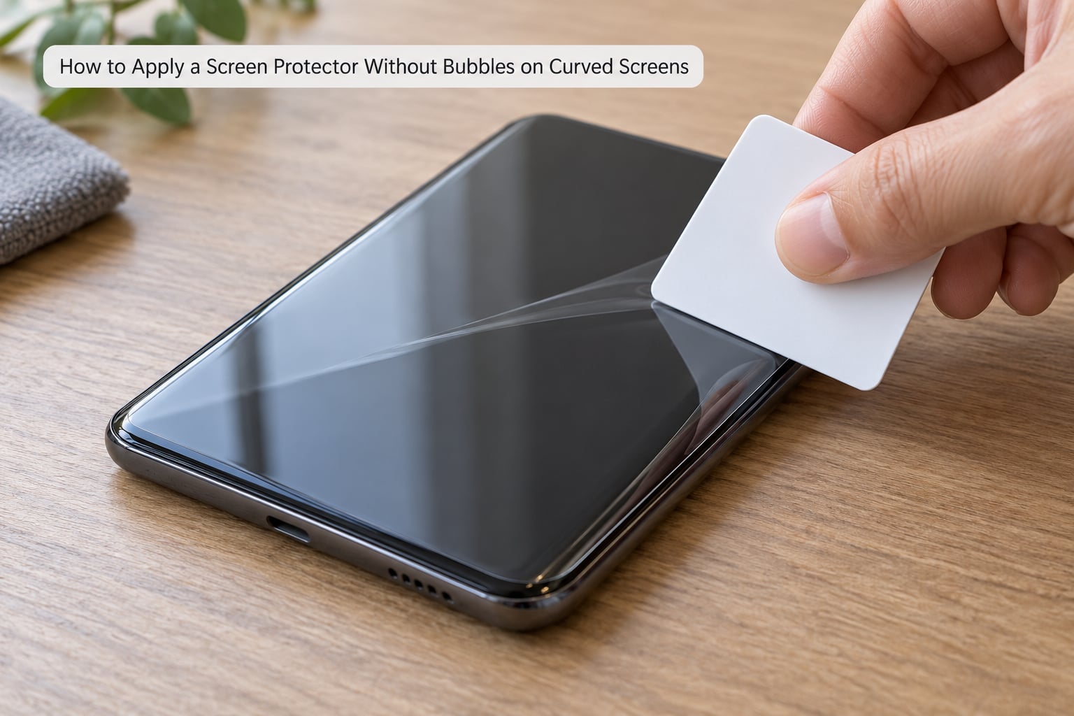 How to Apply a Screen Protector Without Bubbles on Curved Screens
