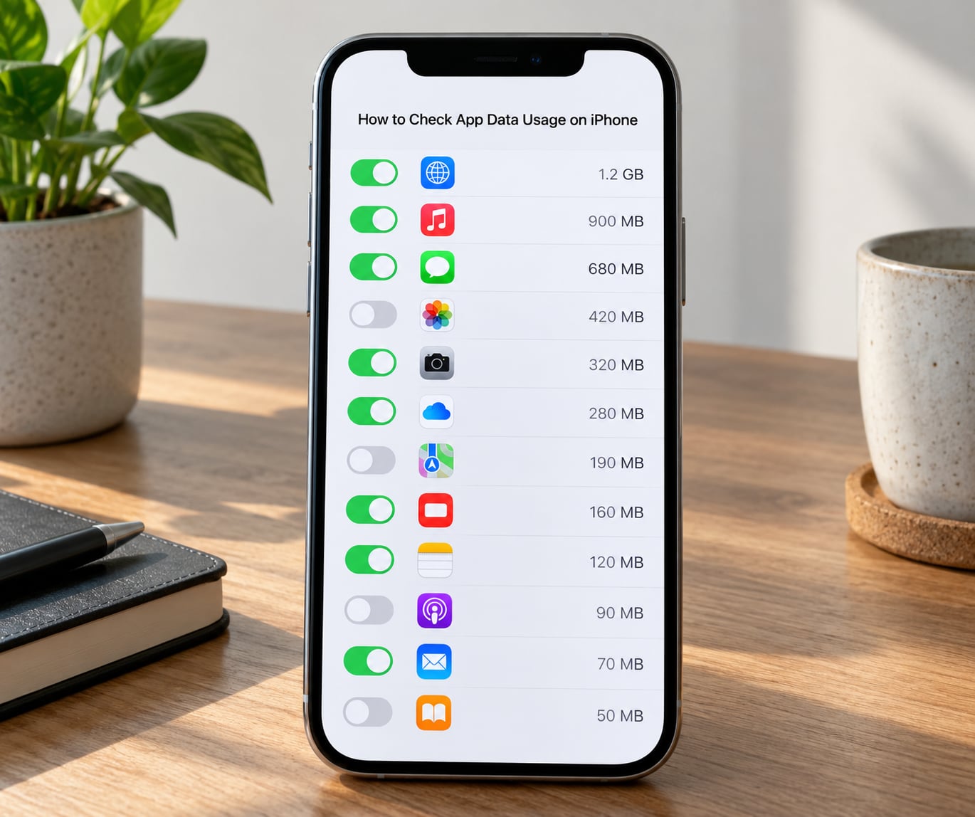 How to Check App Data Usage on iPhone