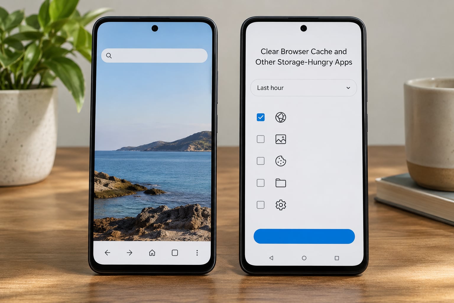 Clear Browser Cache and Other Storage-Hungry Apps