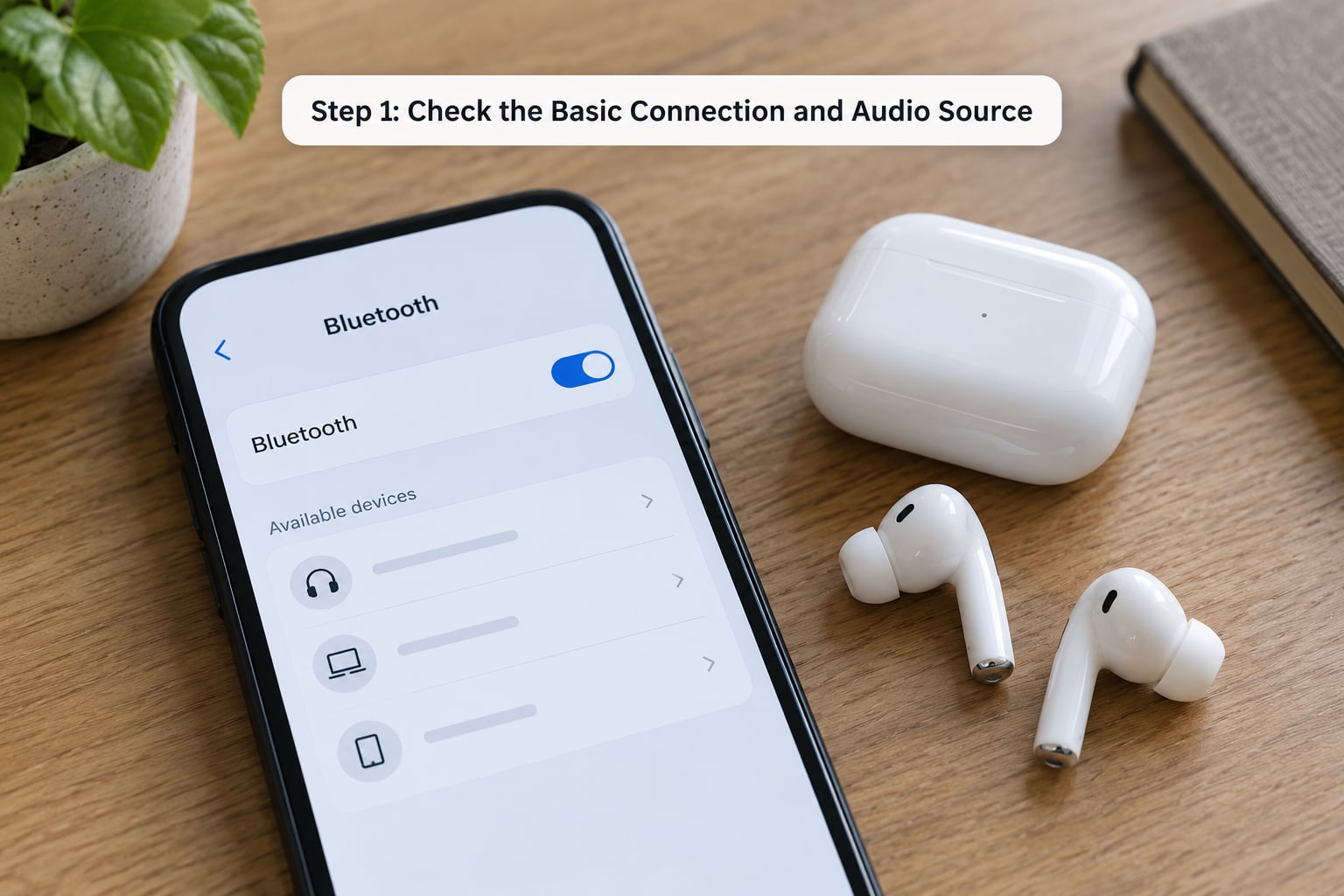 Step 1: Check the Basic Connection and Audio Source