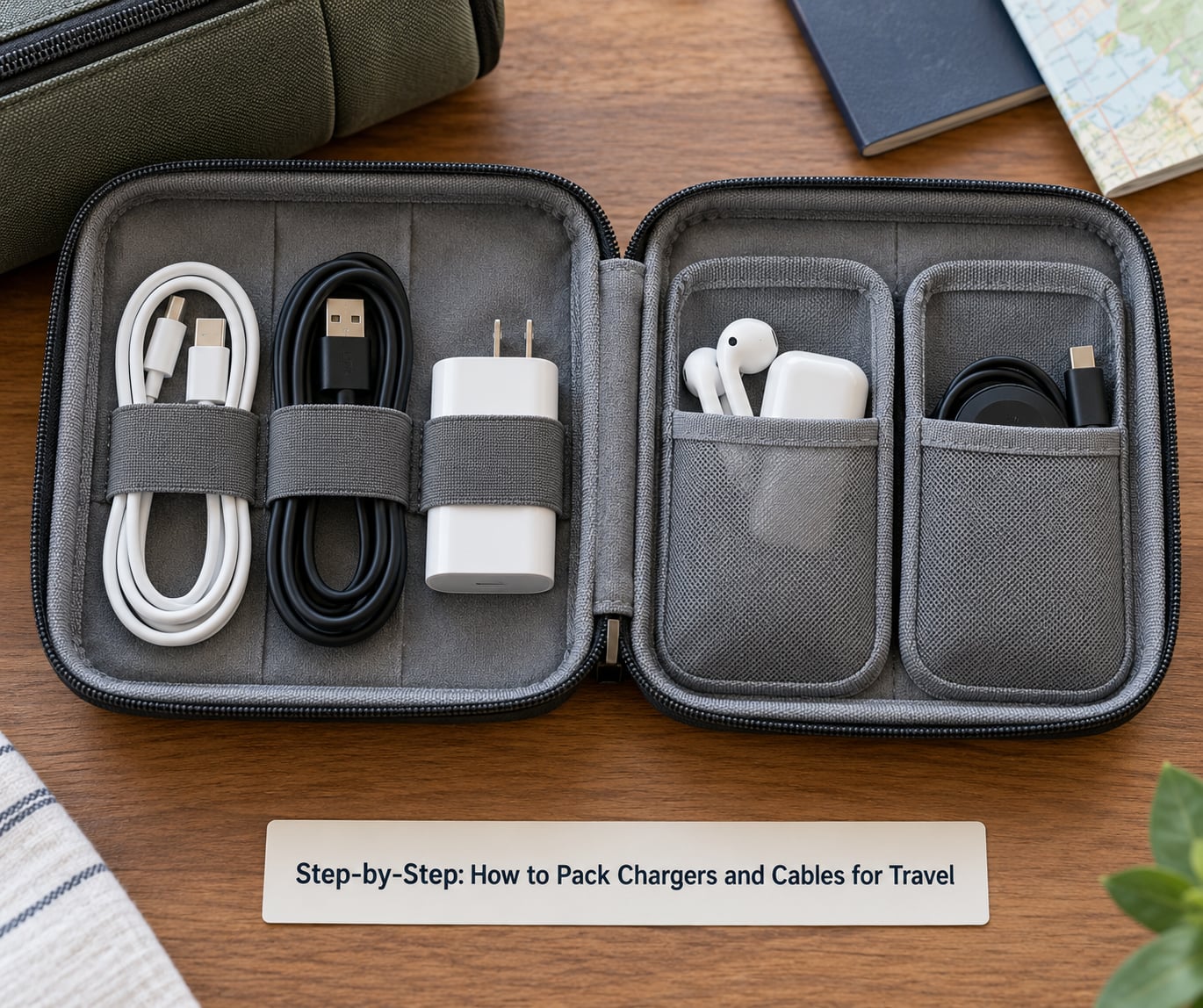 Step-by-Step: How to Pack Chargers and Cables for Travel