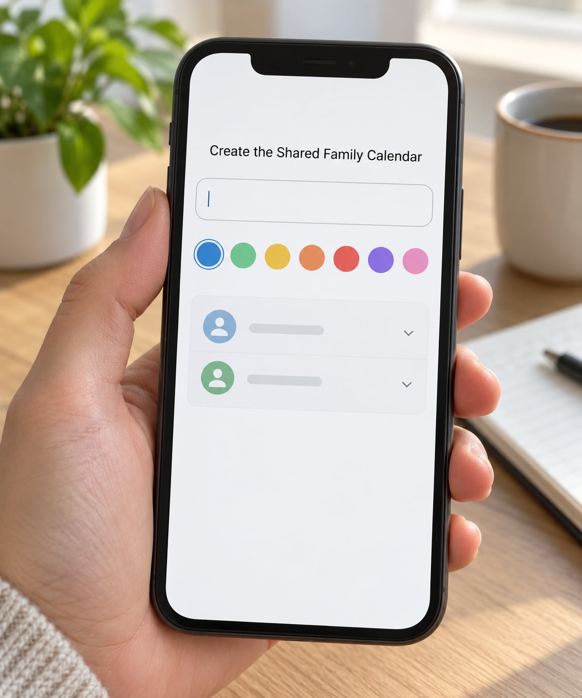 Create the Shared Family Calendar