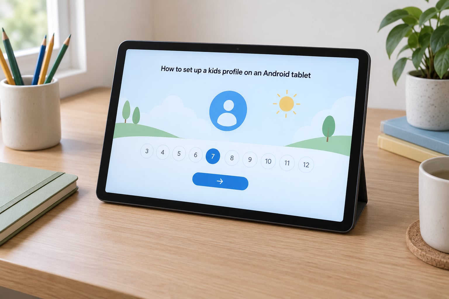 How to set up a kids profile on an Android tablet