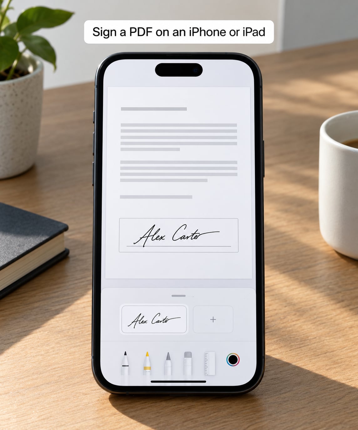 Sign a PDF on an iPhone or iPad