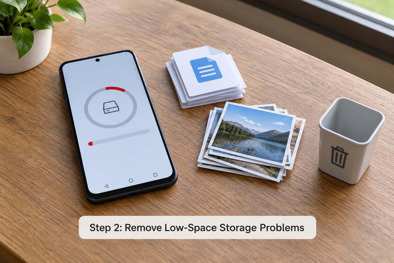 Step 2: Remove Low-Space Storage Problems