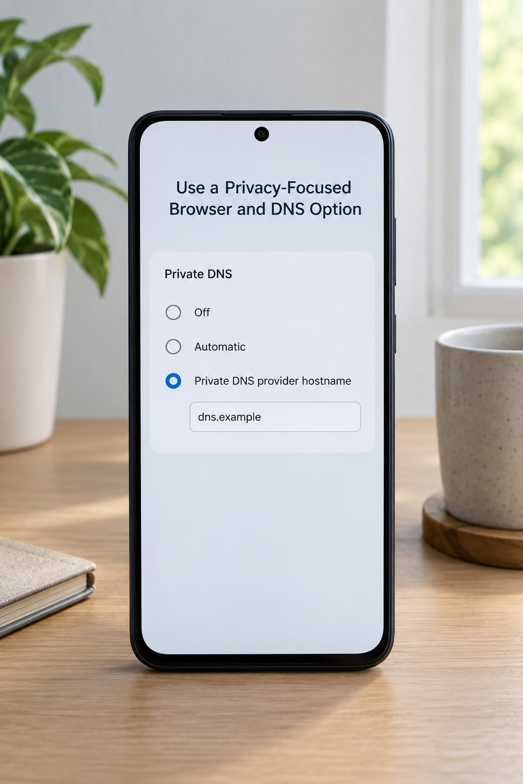 Use a Privacy-Focused Browser and DNS Option