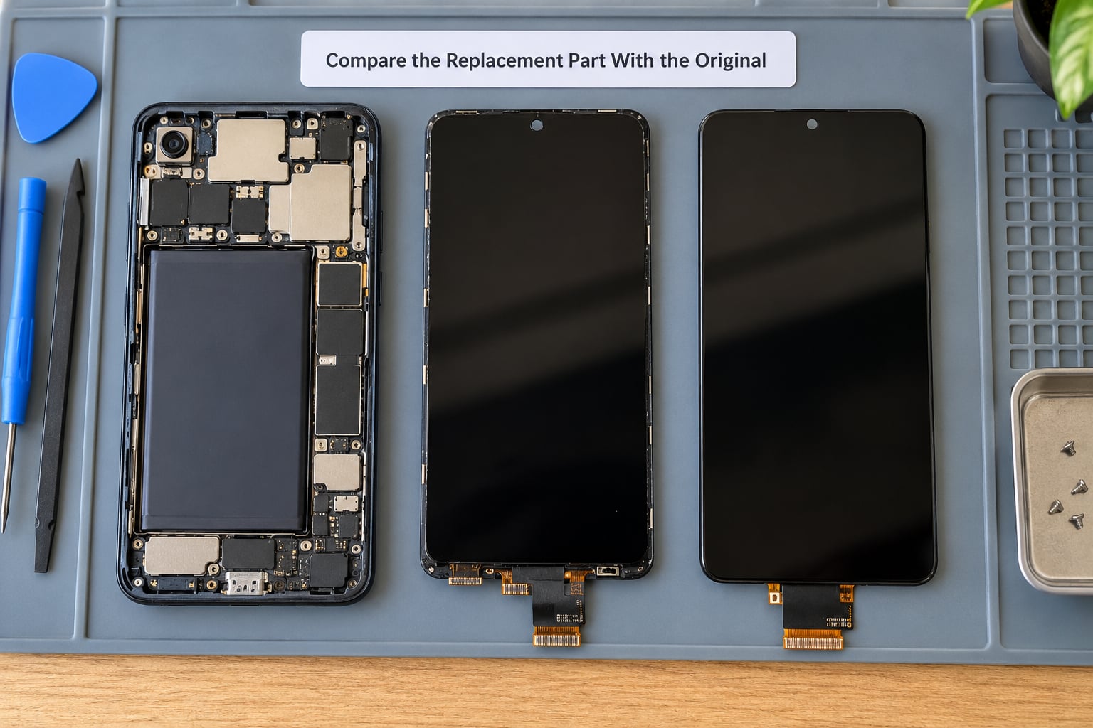 Compare the Replacement Part With the Original