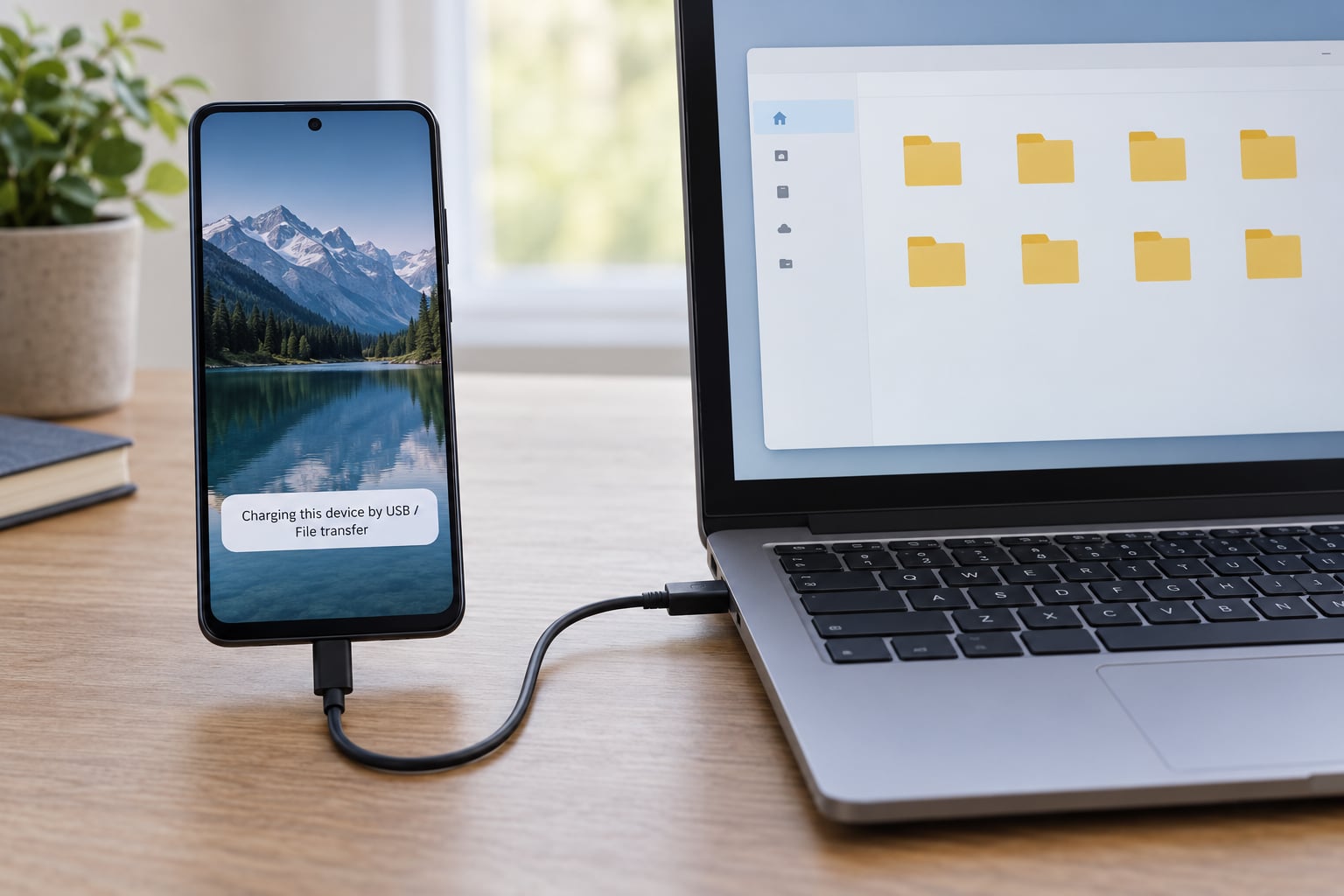 Transfer Photos from an Android Phone with USB