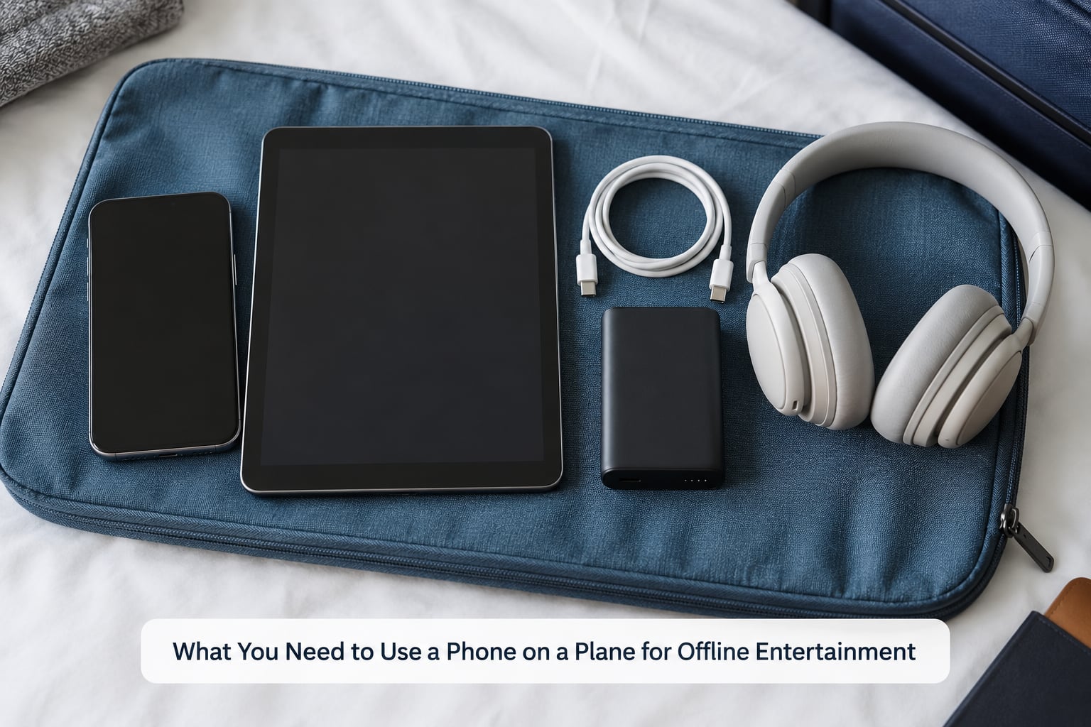 What You Need to Use a Phone on a Plane for Offline Entertainment