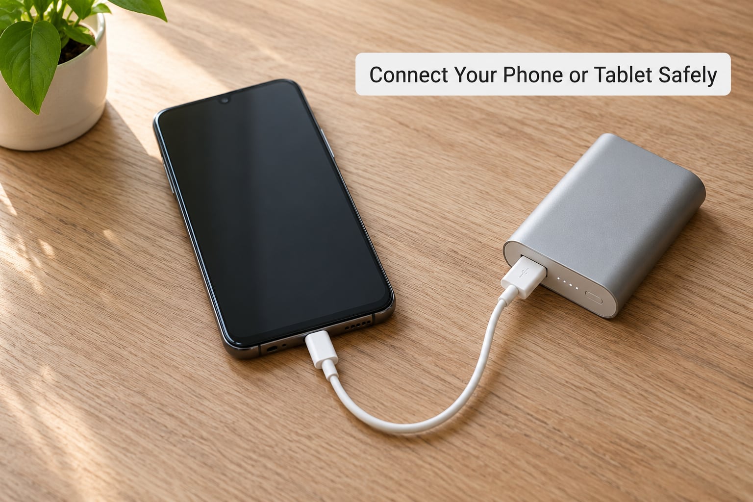 Connect Your Phone or Tablet Safely