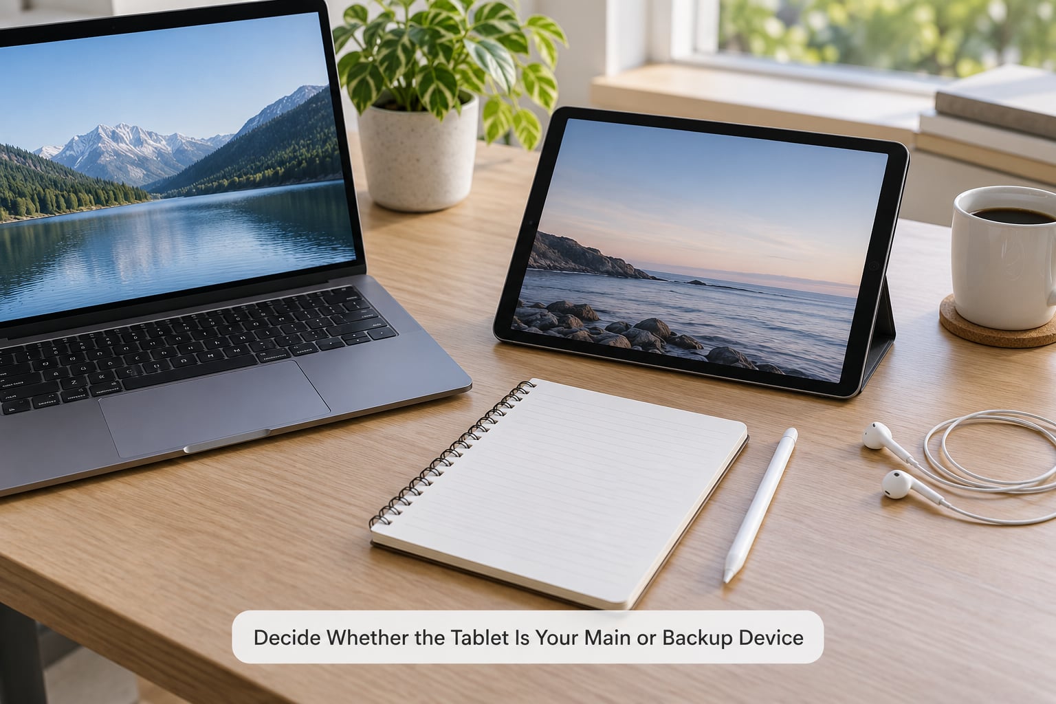 Decide Whether the Tablet Is Your Main or Backup Device