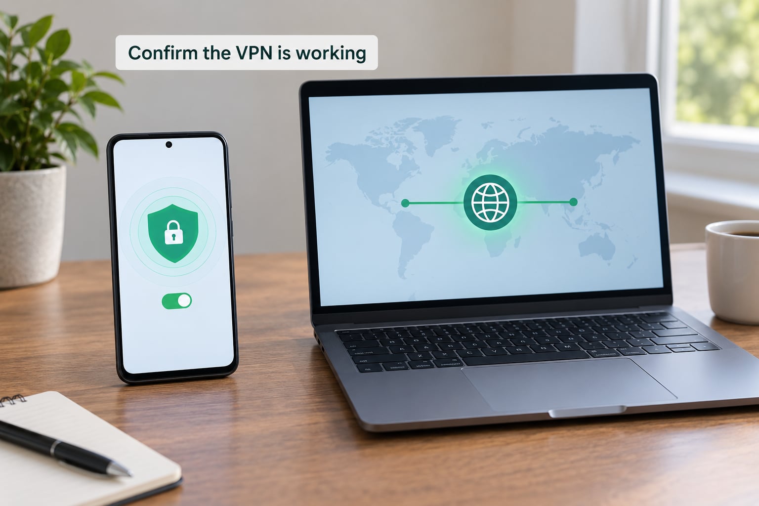 Confirm the VPN is working