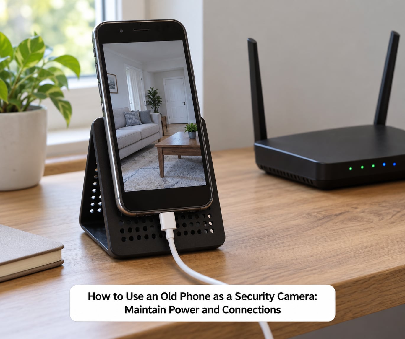 How to Use an Old Phone as a Security Camera: Maintain Power and Connections