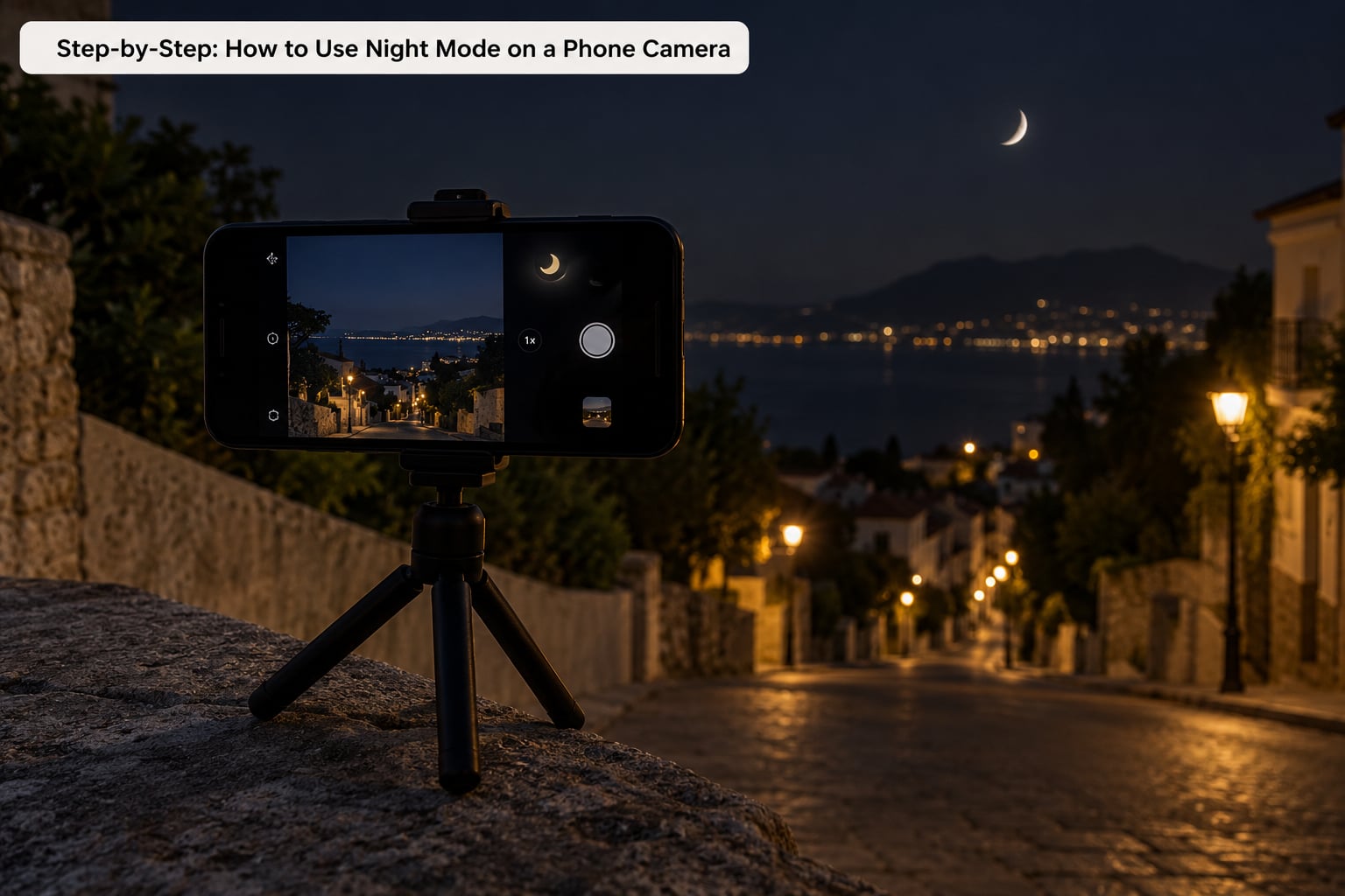 Step-by-Step: How to Use Night Mode on a Phone Camera
