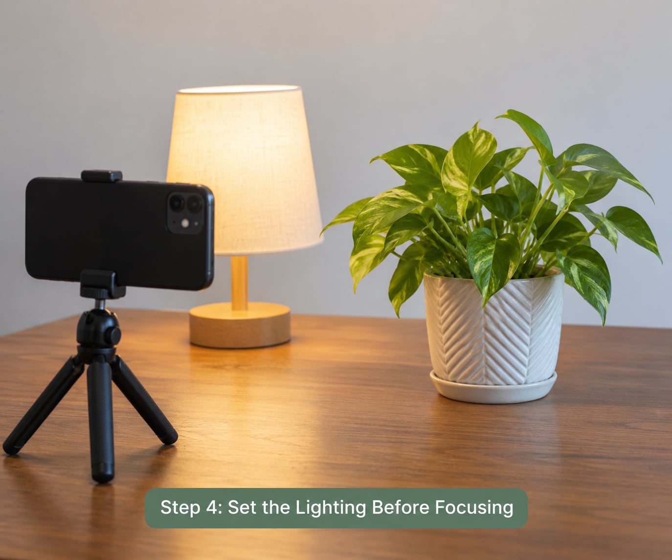 Step 4: Set the Lighting Before Focusing