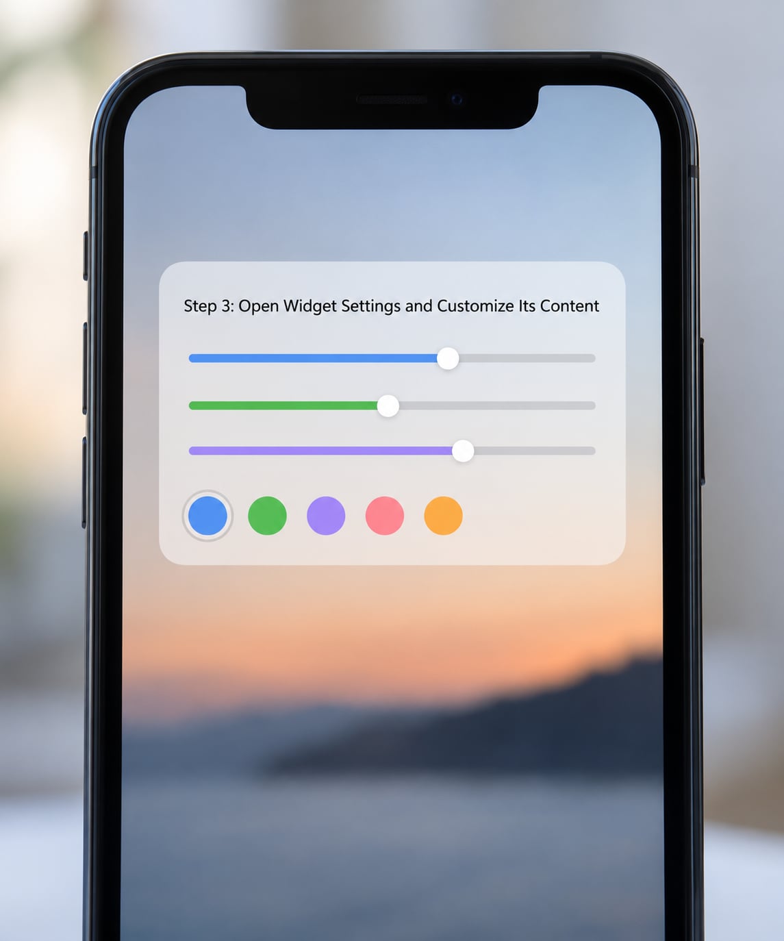 Step 3: Open Widget Settings and Customize Its Content
