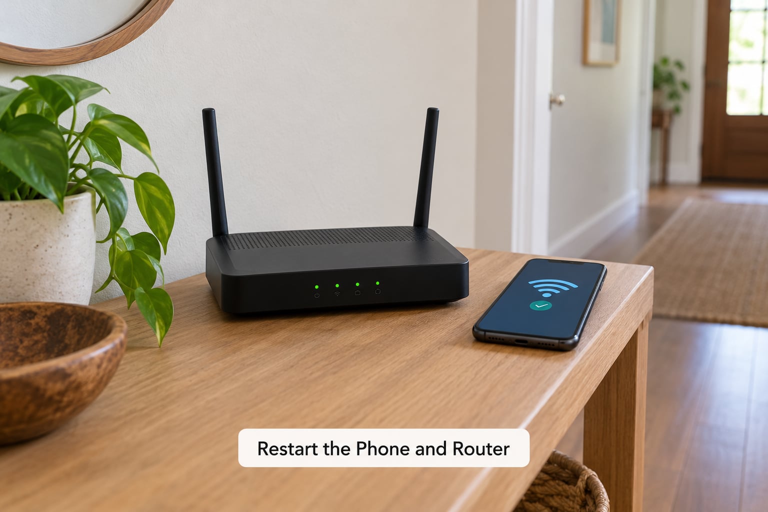 Restart the Phone and Router