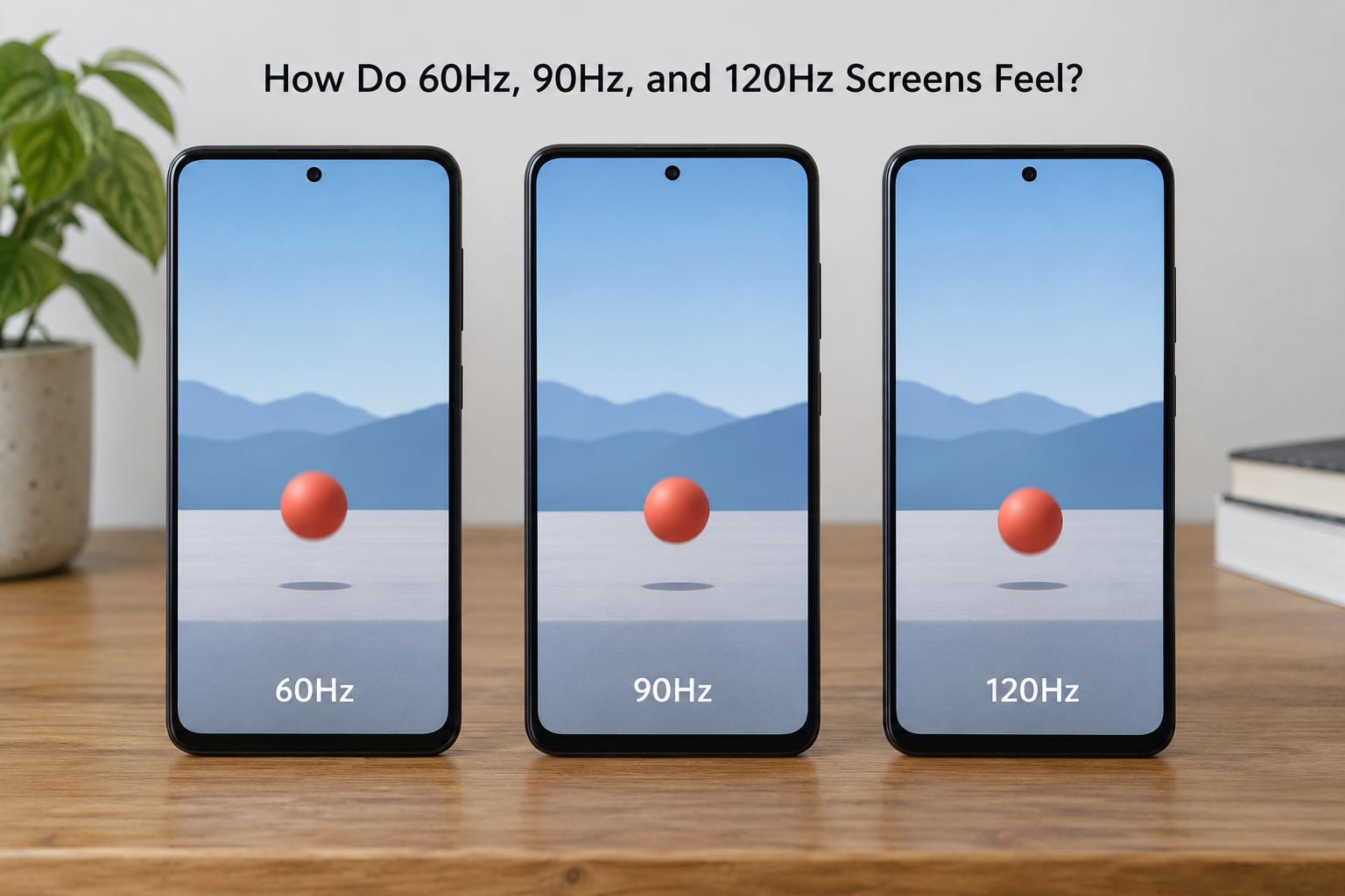 How Do 60Hz, 90Hz, and 120Hz Screens Feel?