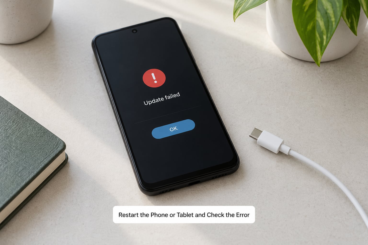 Restart the Phone or Tablet and Check the Error