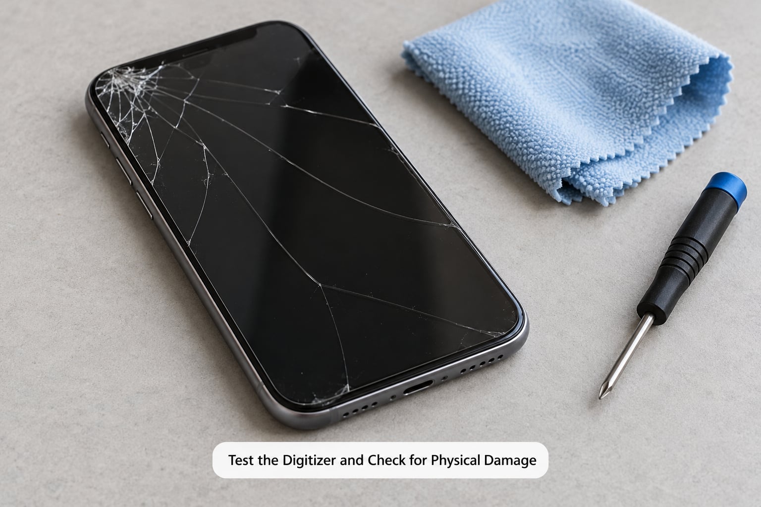 Test the Digitizer and Check for Physical Damage