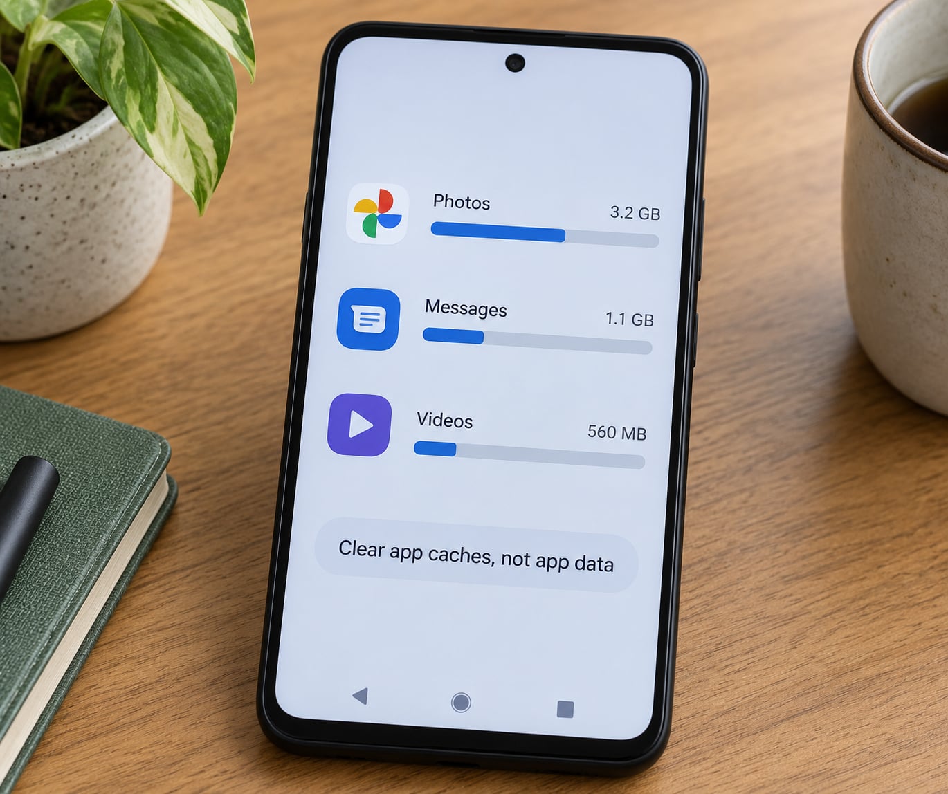 Clear app caches, not app data